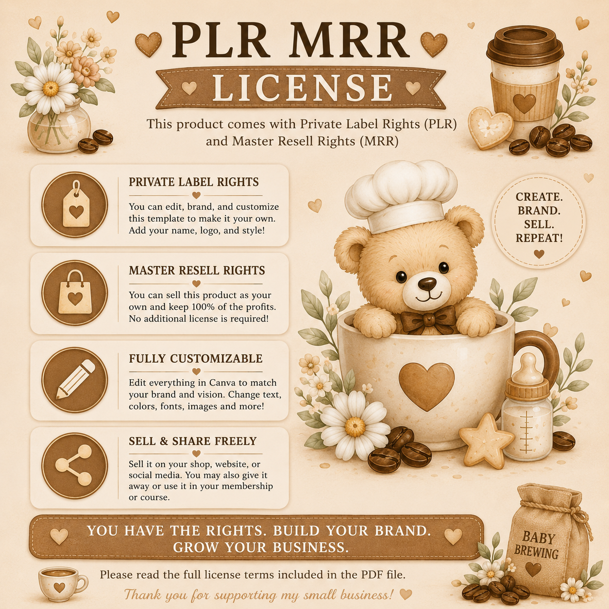 Baby Brewing Interactive Baby Shower Invitation | Editable Canva Template | PLR & MRR