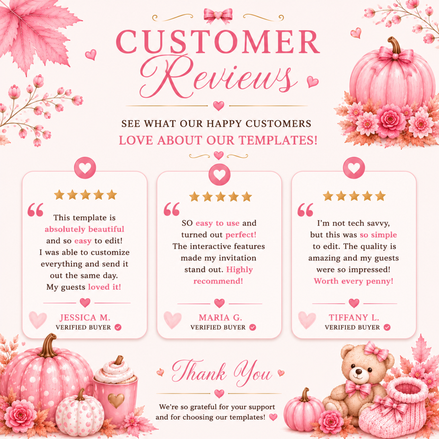 Interactive Fall Pink Little Pumpkin Baby Shower Invitation | Editable Canva Template | Digital Download | PLR & MRR Included