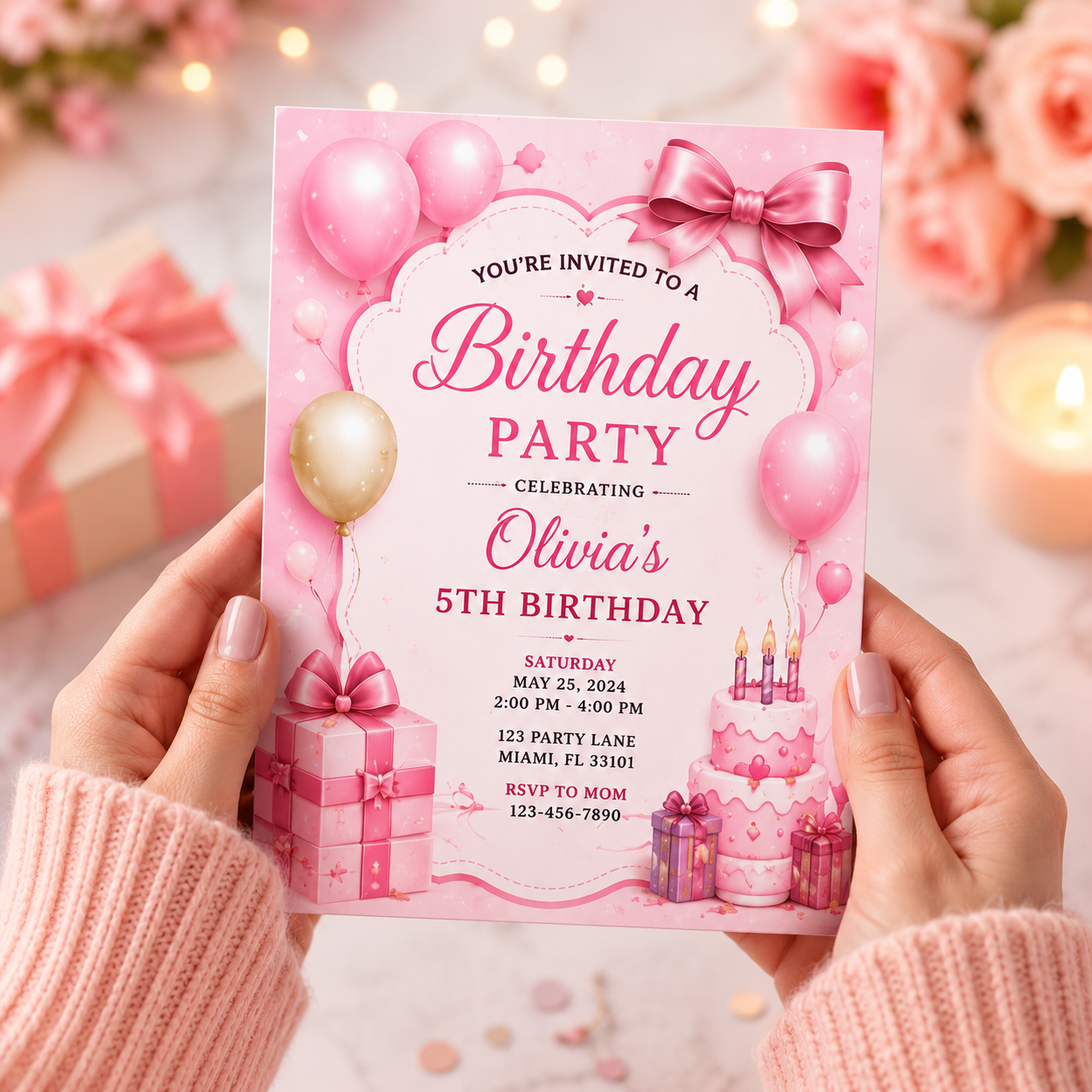 50 Editable Invitation Templates Bundle | PLR MRR Included