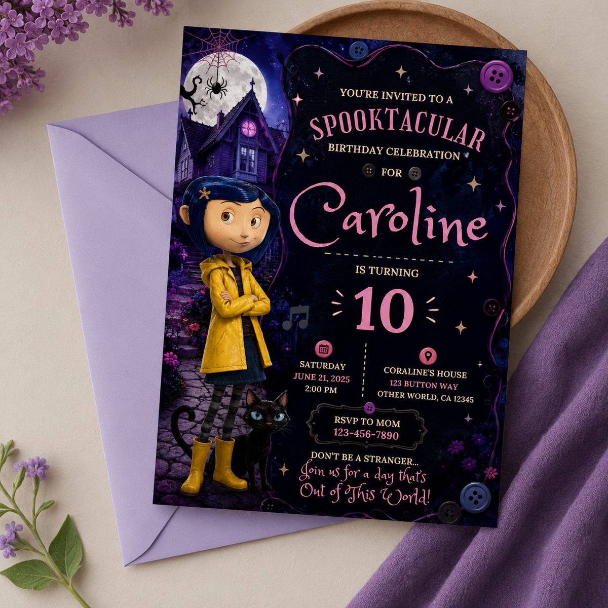 Spooky Birthday Invitation | Animated Halloween Canva Invite (Digital Download)