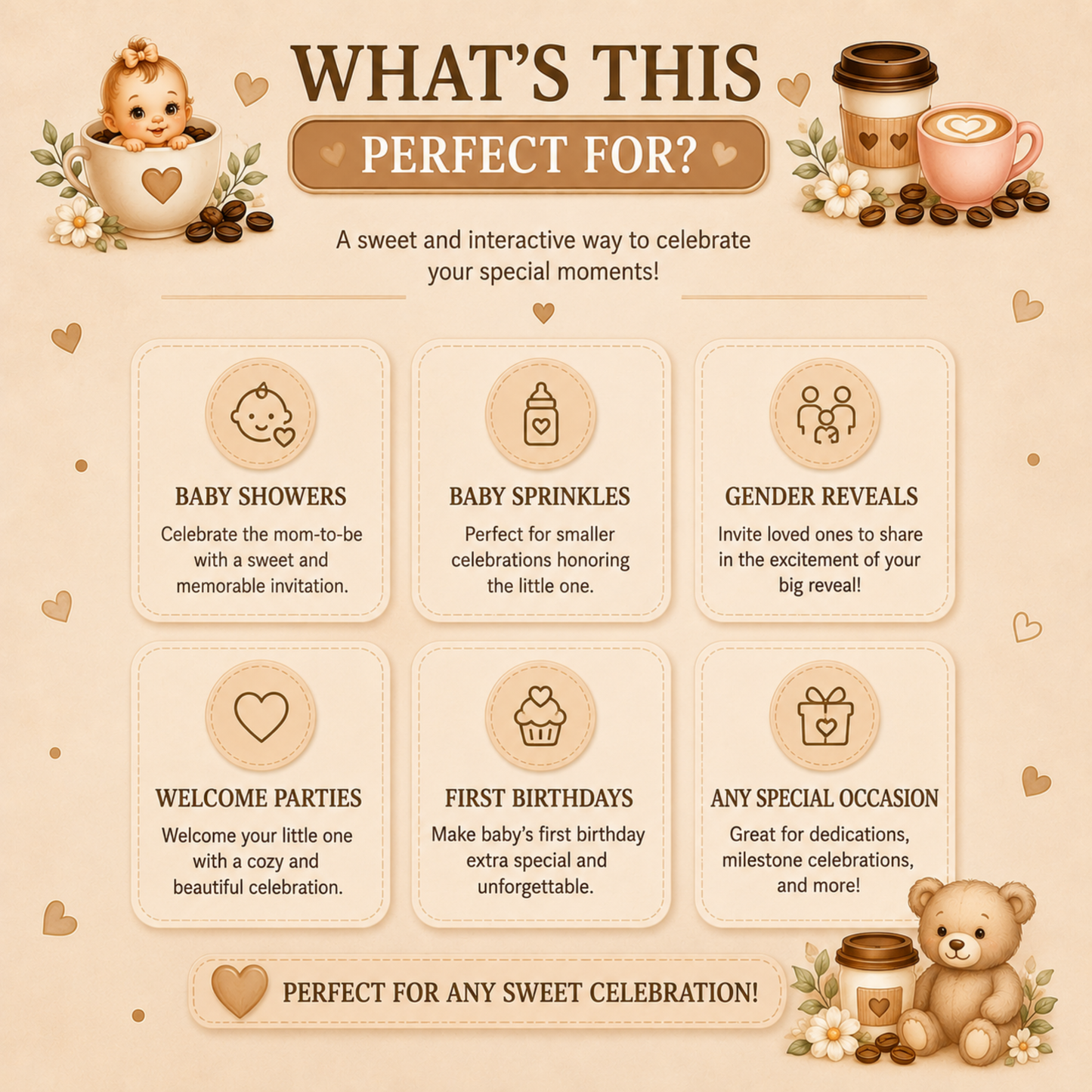 Baby Brewing Interactive Baby Shower Invitation | Editable Canva Template | PLR & MRR