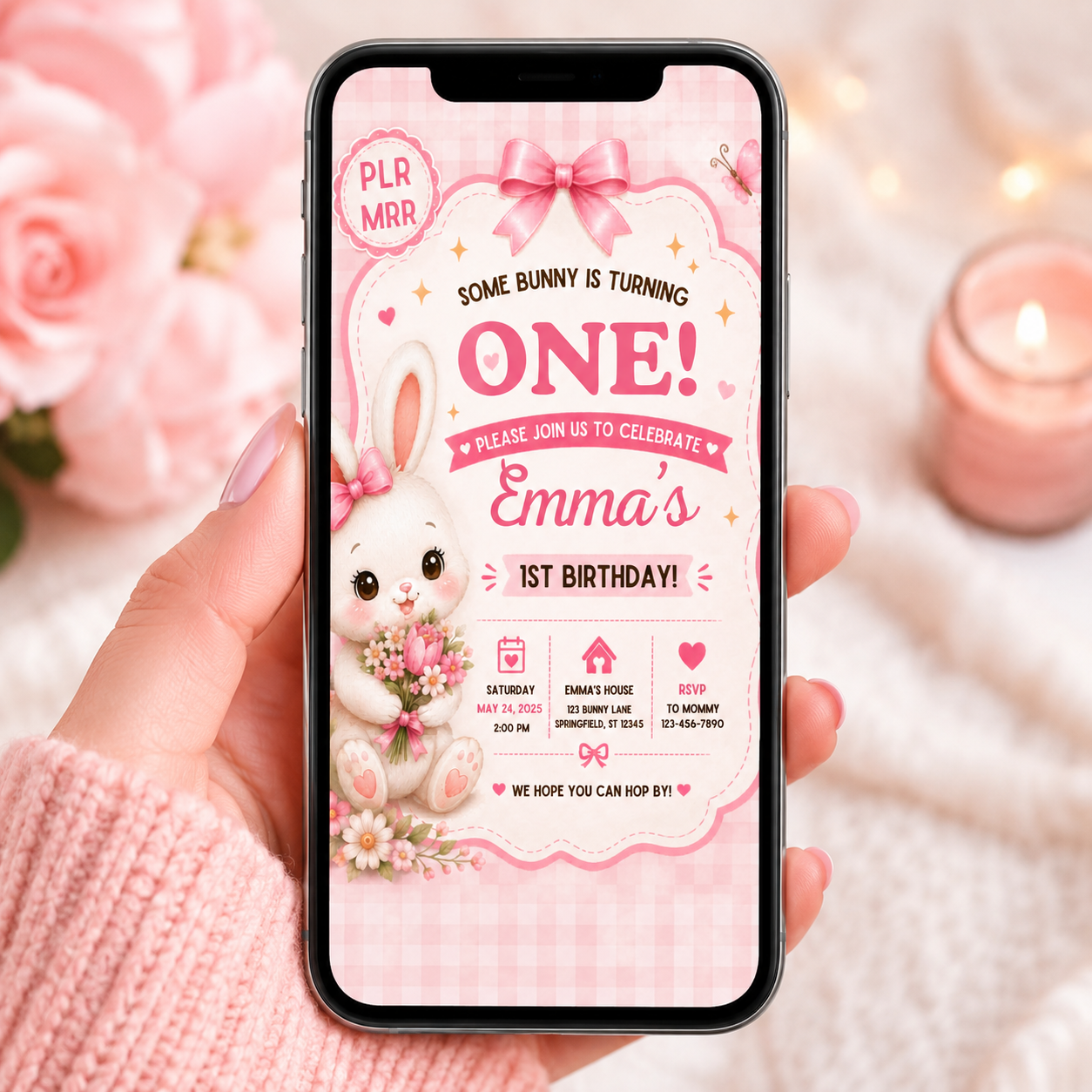 50 Editable Invitation Templates Bundle | PLR MRR Included